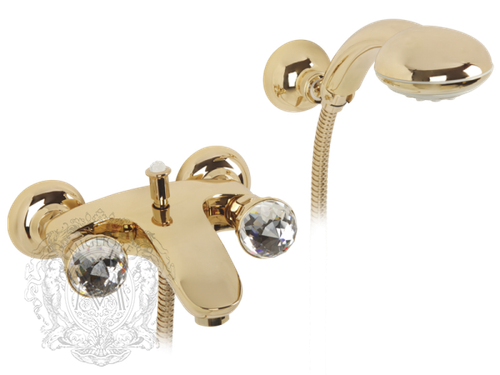 Смеситель для ванны Korona Swarovski ML.KRN-4702.DO золото
