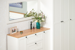 Остин Спальня 2 белый/дуб золотой