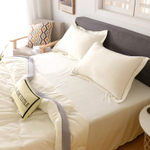 Комплект постельного белья Однотонный Сатин с Одеялом (простынь на резинке) FBR007