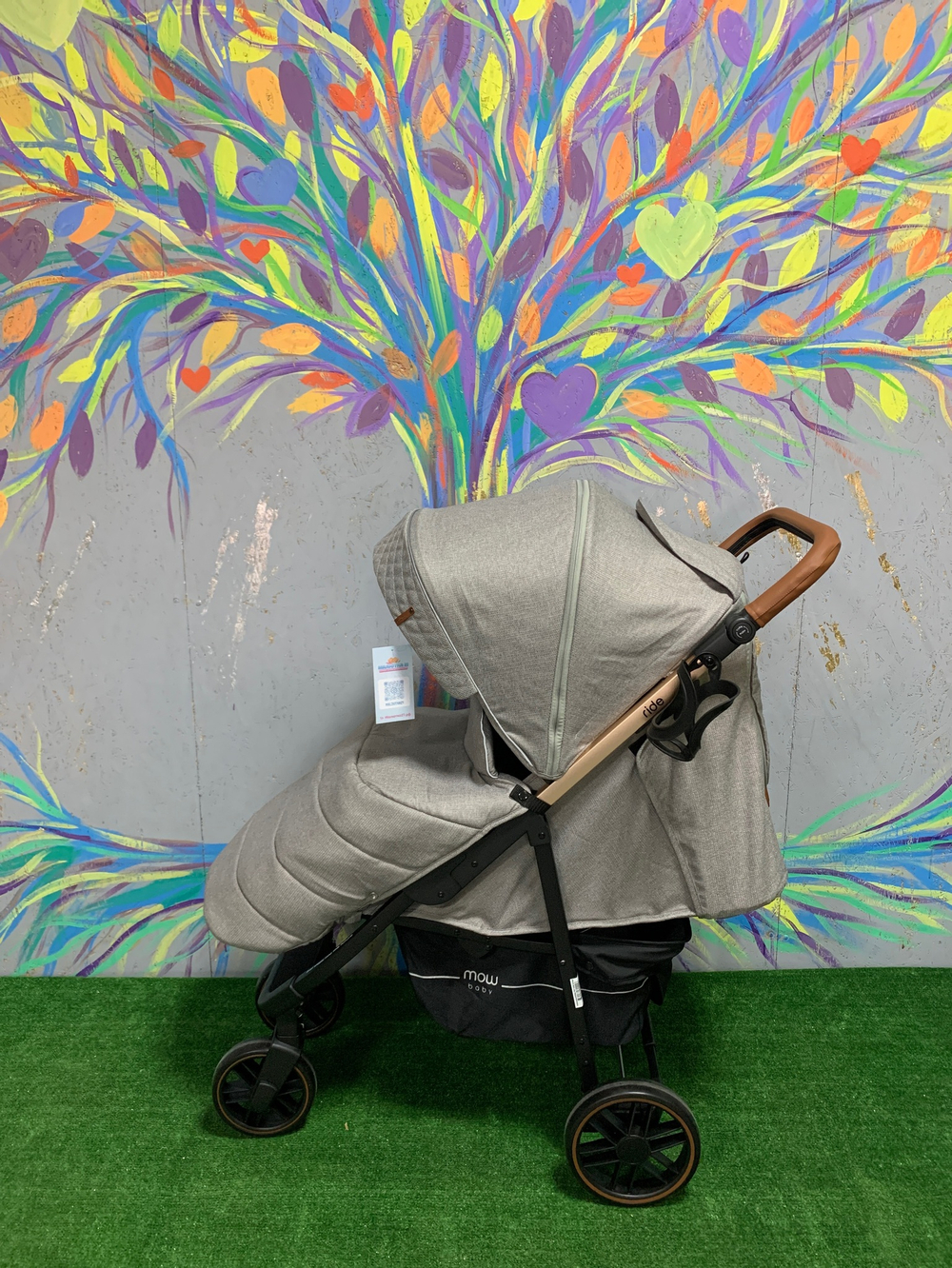 Коляска детская MOWBaby "RIDE" RA088 Gold Beige