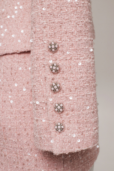 “Summer sparkle” Жакет из твида с длинным рукавом