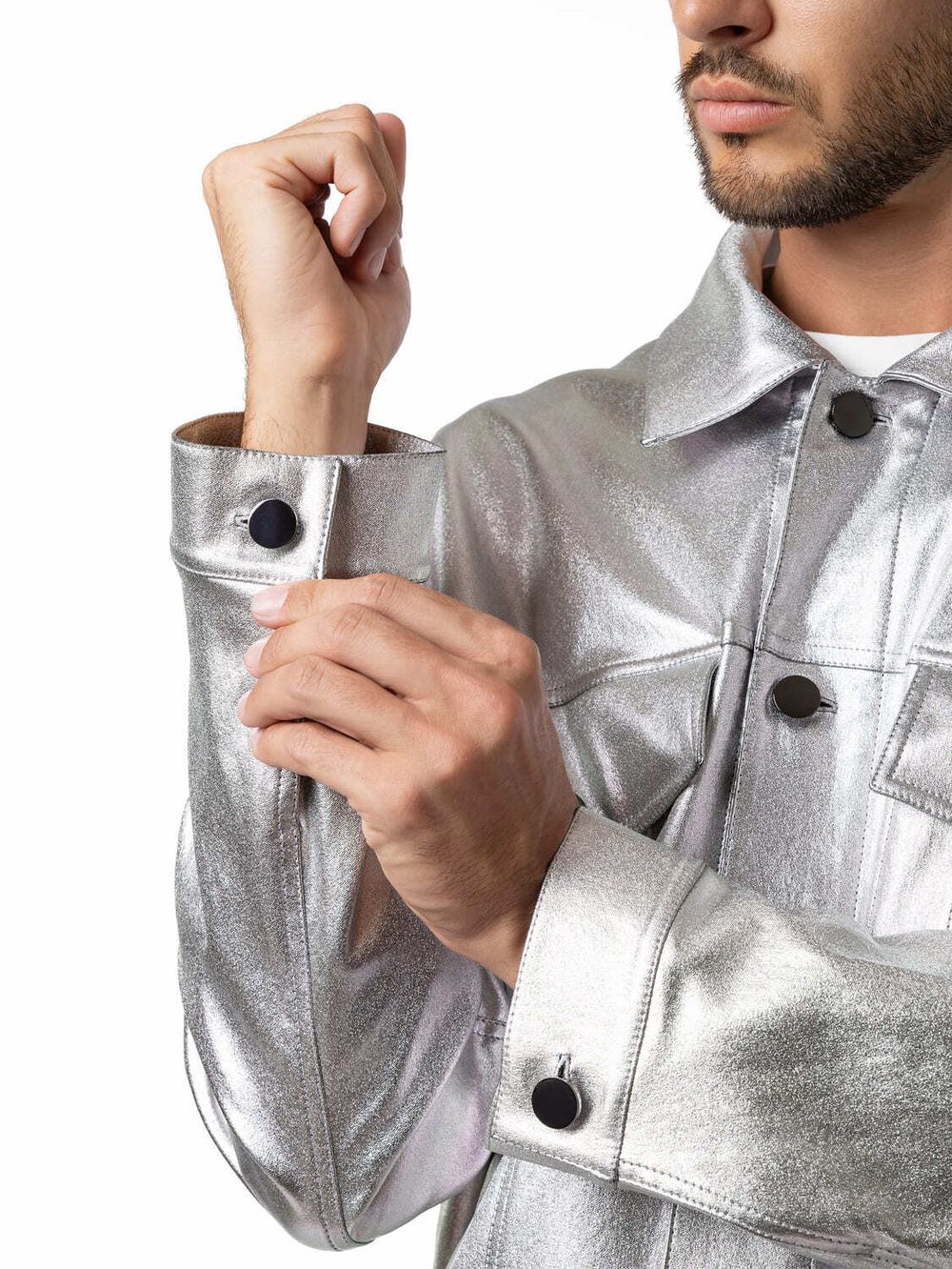 Куртка Dryg джинсовая серебро