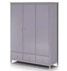 Шкаф Wood 3-х створчатый (серый)
