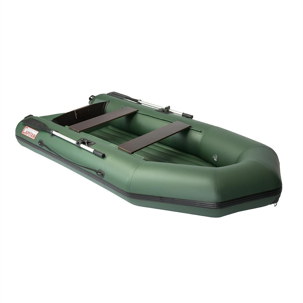 Лодка надувная для рыбалки Тонар Капитан 280Т серый