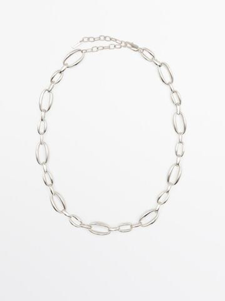 Massimo Dutti Серебристая цепочка, серебряный