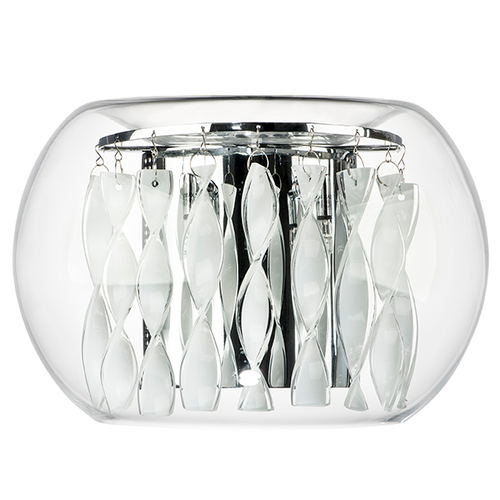 752634 Бра ACQUARIO 3х20W G4 12V ХРОМ БЕЛ стекло