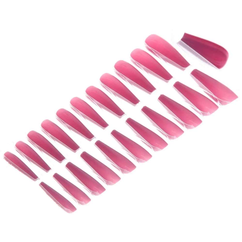 Ногти накладные на клеевых пластинах 24шт «ТЫПРЕКРАСНА!», цвет темно - лиловый, длина 3см