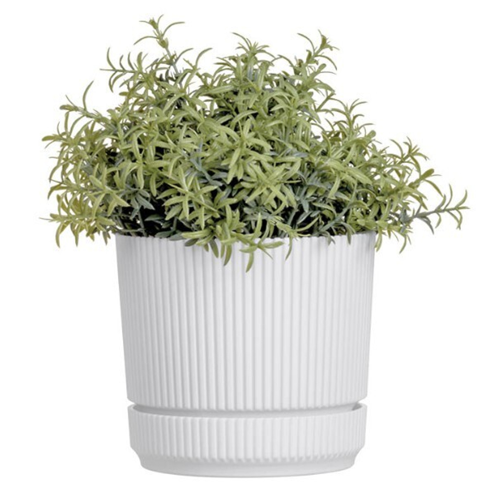 Кашпо СТРИП круглое D=140мм 1,3 л с поддоном М3246