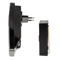 UDB-092W-R1T1-36S-BL Звонок электронный. 220В. 36 мелодий. Блистер. Черный. ТМ Uniel