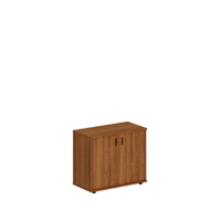 Шкаф закрытый низкий темный орех