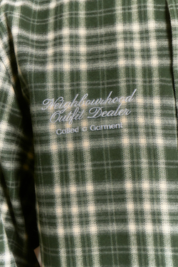 Рубашка Called a Garment Human Flannel Shirt "Dark Green"