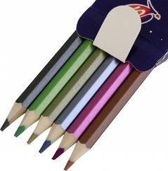 Rəngli karandaş \ Карандаши цветные Фантазия. Металлик, 6 цветов