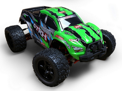 Радиоуправляемый монстр Remo Hobby RHGT Brushless (зеленый) 4WD 2.4G 1/10 RTR