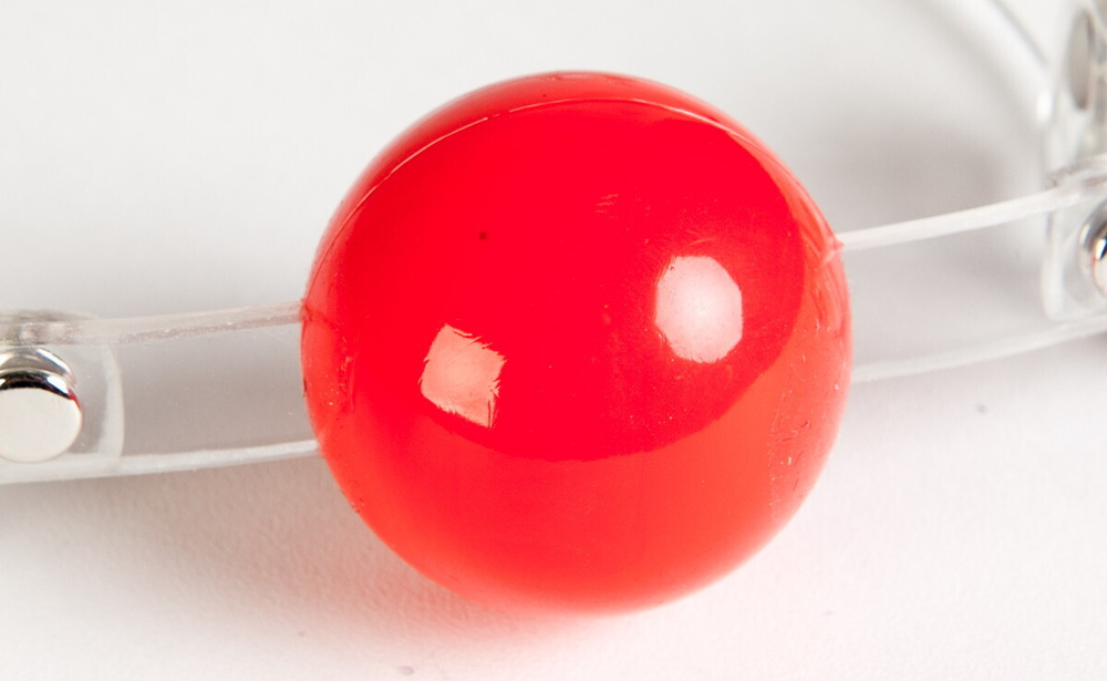 Кляп шарик TOYFA Theatre красный