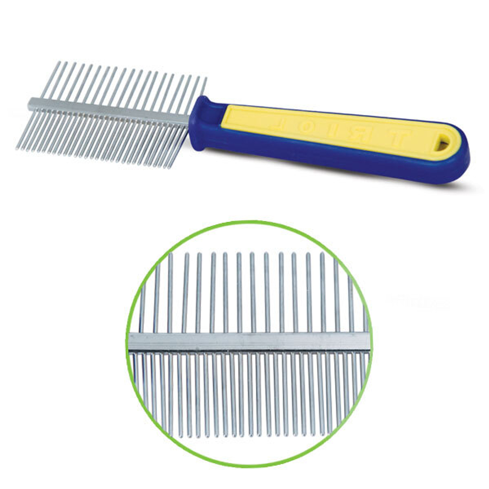 Расческа двухсторонняя "Спорт", 55*195мм (пакет), Triol