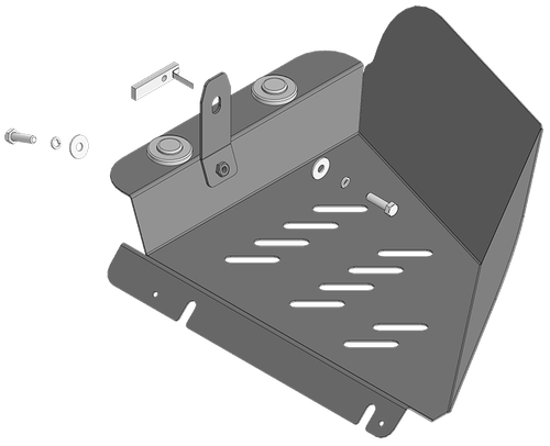 Защита топл. фильтра 2 мм, Сталь. для Sollers ST6 2023-н.в., Jac T6 2019-н.в. MOTODOR.78307
