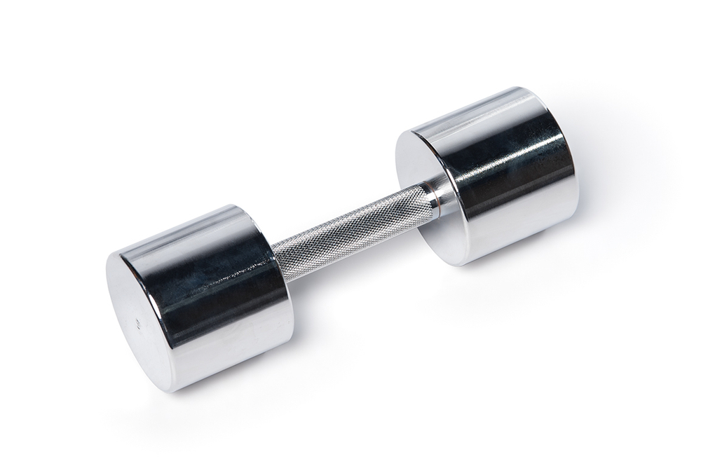 Гантель хромированная, 9 кг