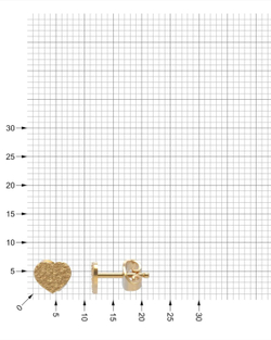 AJewelry Серьги пусеты из серебра 925 пробы,золочение, арт. 0203-02
