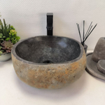 Раковина из речного камня RS-63475 (40*41*15) 0122