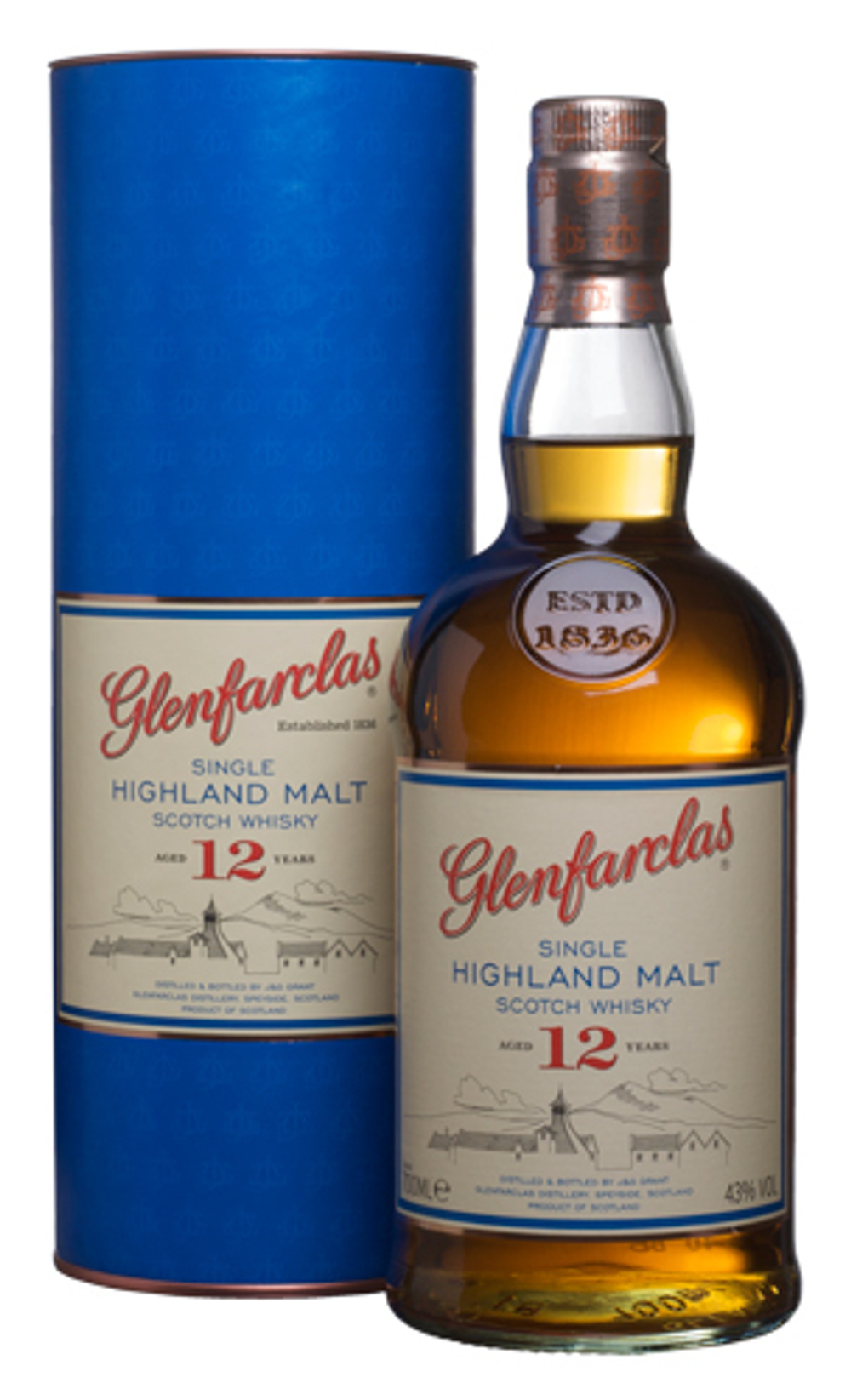 Виски Glenfarclas 12 years 43% 0,7 л