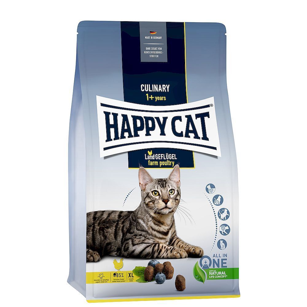 Happy Cat Culinary LandGeflügel корм для кошек с курицей 10 кг