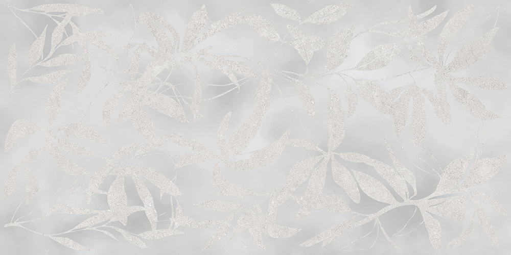 60x120 ArtWall Цветы Серый Матовый Ректификат