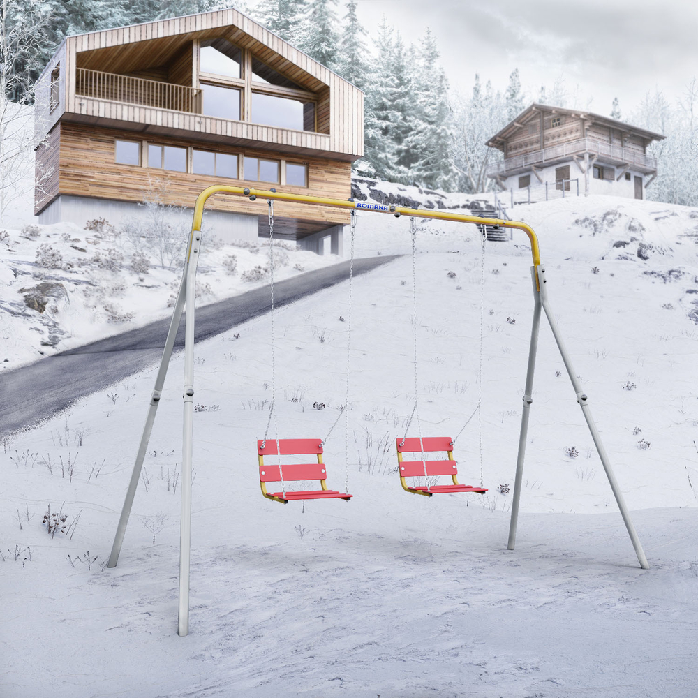 ROMANA Каркас для качелей (желтый/серый)