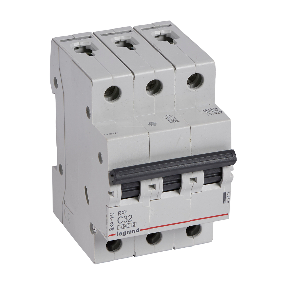 Автоматический выключатель 4,5кА 32А 3П C Rx3 Legrand