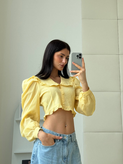 Блуза с рюшами / banana