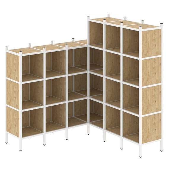 Лофт Угловой внутренний стеллаж VR.L-50  1694*1694*1869