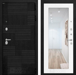 Дверь Входная Лабиринт PAZL 18 С зеркалом Белое дерево