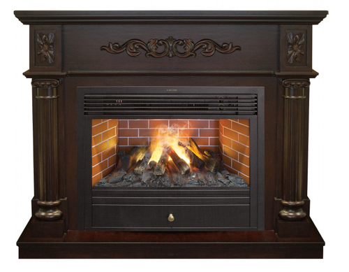 Электрокамин RealFlame Dublin Lux AO античный дуб с очагом Eugene