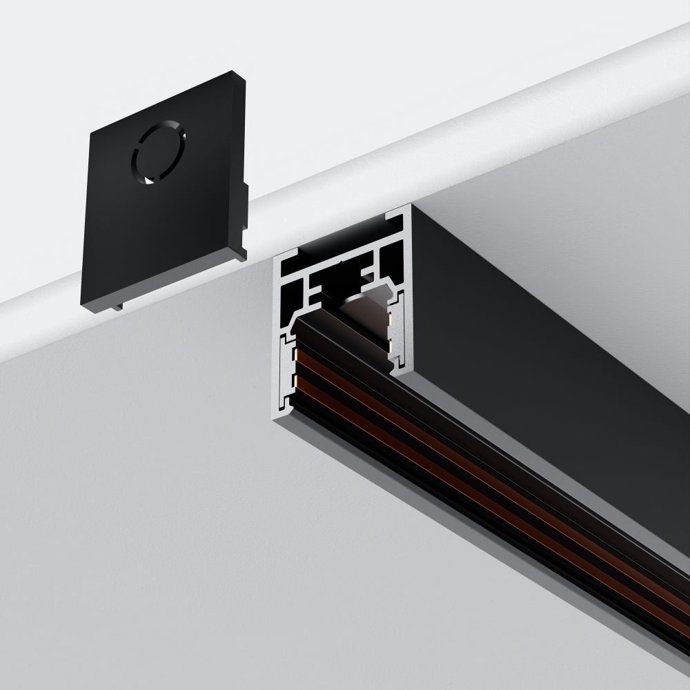 Заглушки для накладного низкопрофильного шинопровода 2шт. Maytoni Exility TRAM034EC-41B