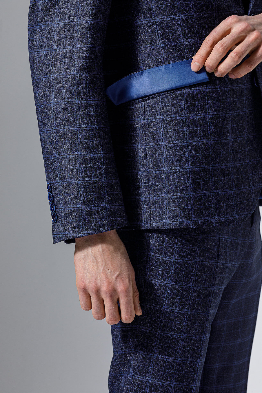 Костюм SLIM FIT из ткани в клетку