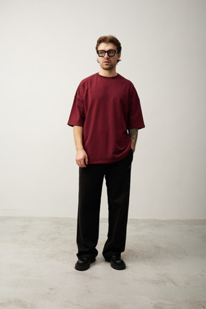 Футболка OVER бордо