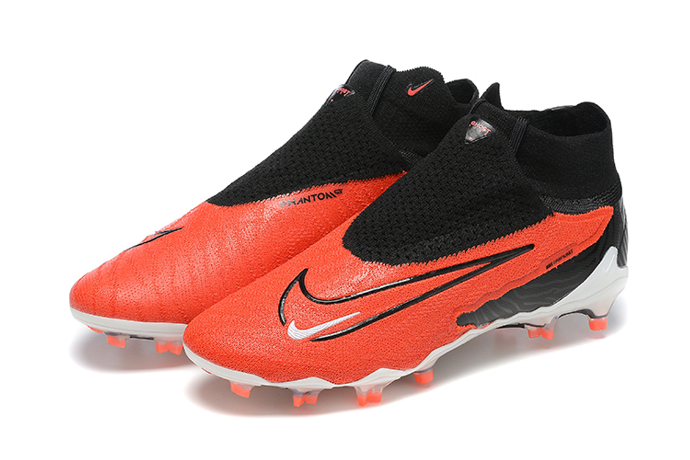 Бутсы Nike Phantom GX Elite FG (Черный+красный)