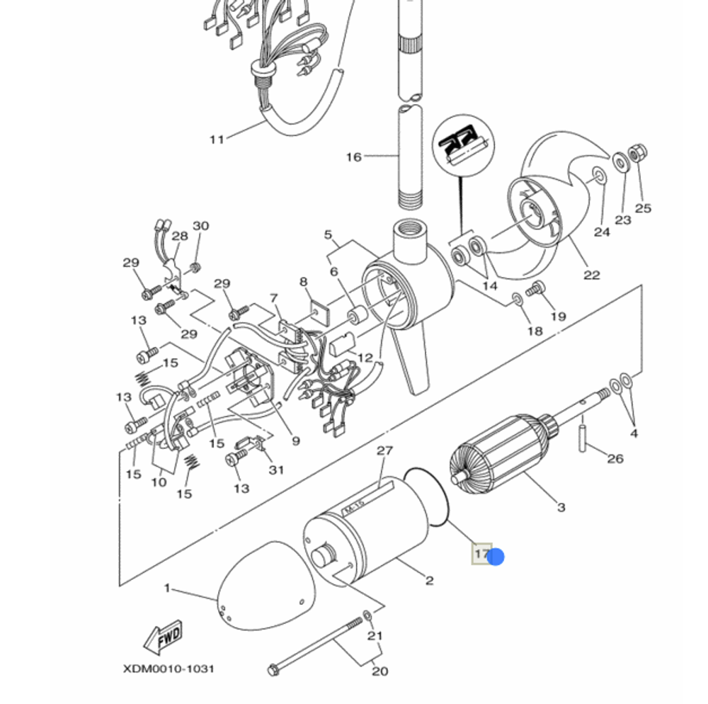 Уплотнительное кольцо Yamaha 932107477500