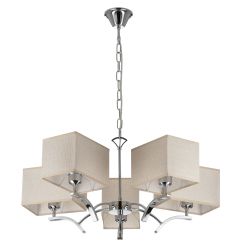 Citilux Эвора Квадро CL460251 Люстра с бежевыми абажурами