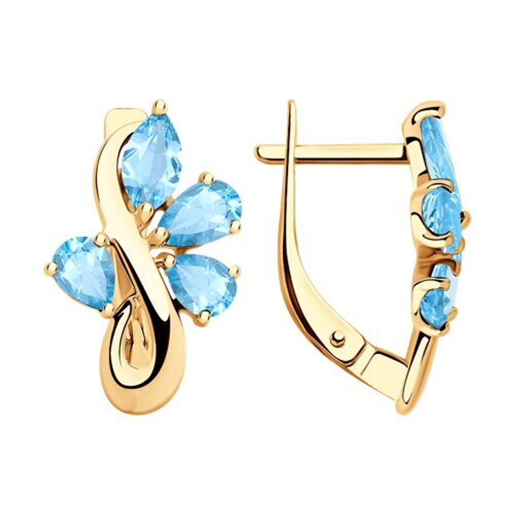 Серьги из золота 585 пробы