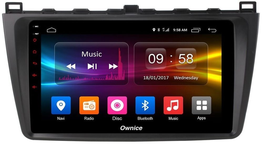 Магнитола для Mazda 6 2007-2012 (GH) - Carmedia OL-9506 QLed, Android 12, TS10, CarPlay, 4G SIM-слот