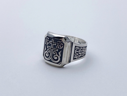 Кольцо из серебра/Чернение