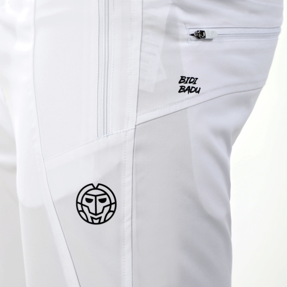 Мужские теннисные штаны BIDI BADU Flinn Tech Training Pants Men - White, Black