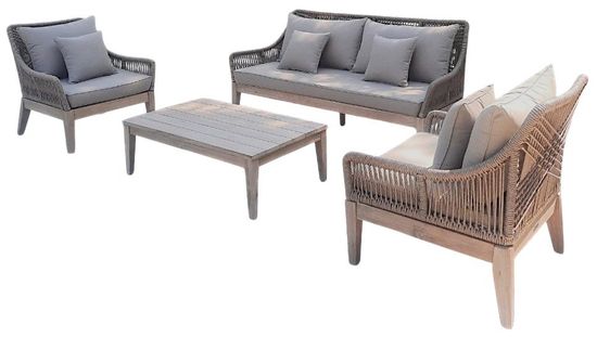 Комплект уличной деревянной мебели Sunset