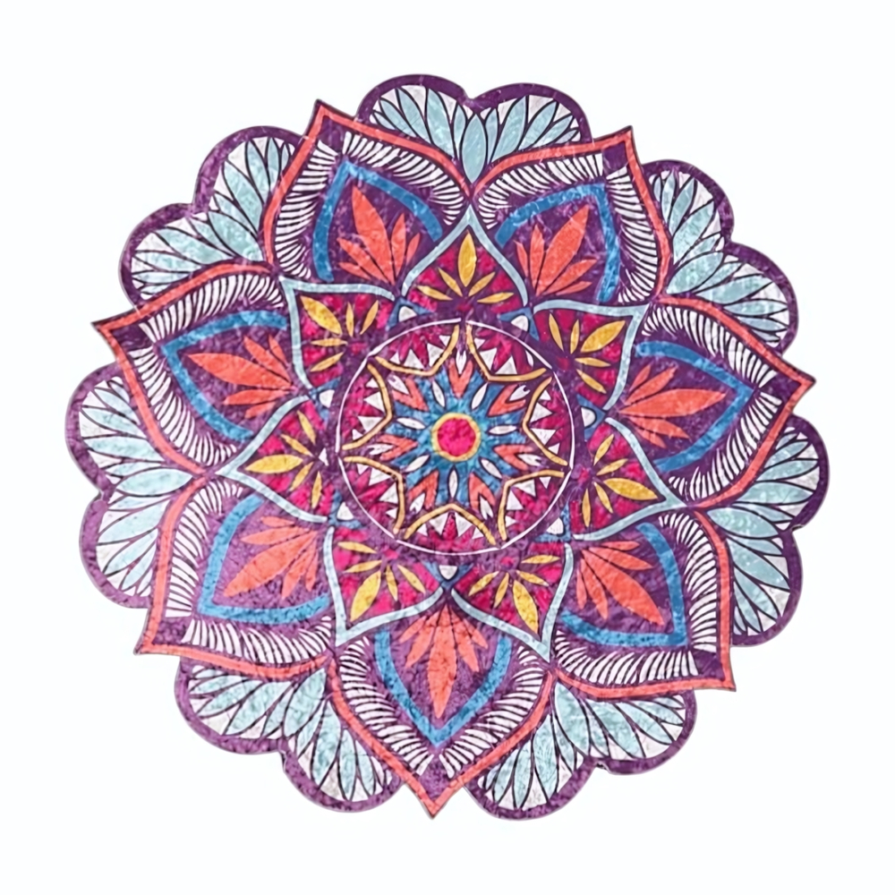 Коврик для комнаты войлок блестящий 800*800 мм ROOMIS FLOWERS