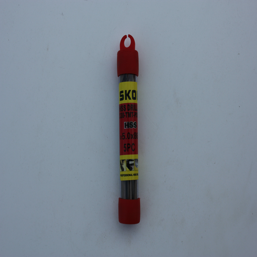 Сверло по металлу кобальт  5,0мм красное SKOL (5шт/уп) арт.339-050