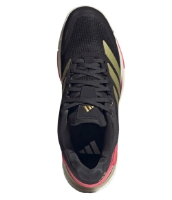 Мужские кросовки для Padel Adidas Crazyquick Boost Padel M - core black/gold metallic/ solar turbo