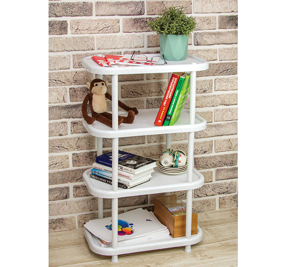 Полка овальная (4 секции) на колесах М2717