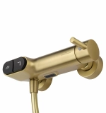 Смеситель для душа с встроенным изливом WONZON & WOGHAND MUSE Corno WW-A30902-BG золото брашированное