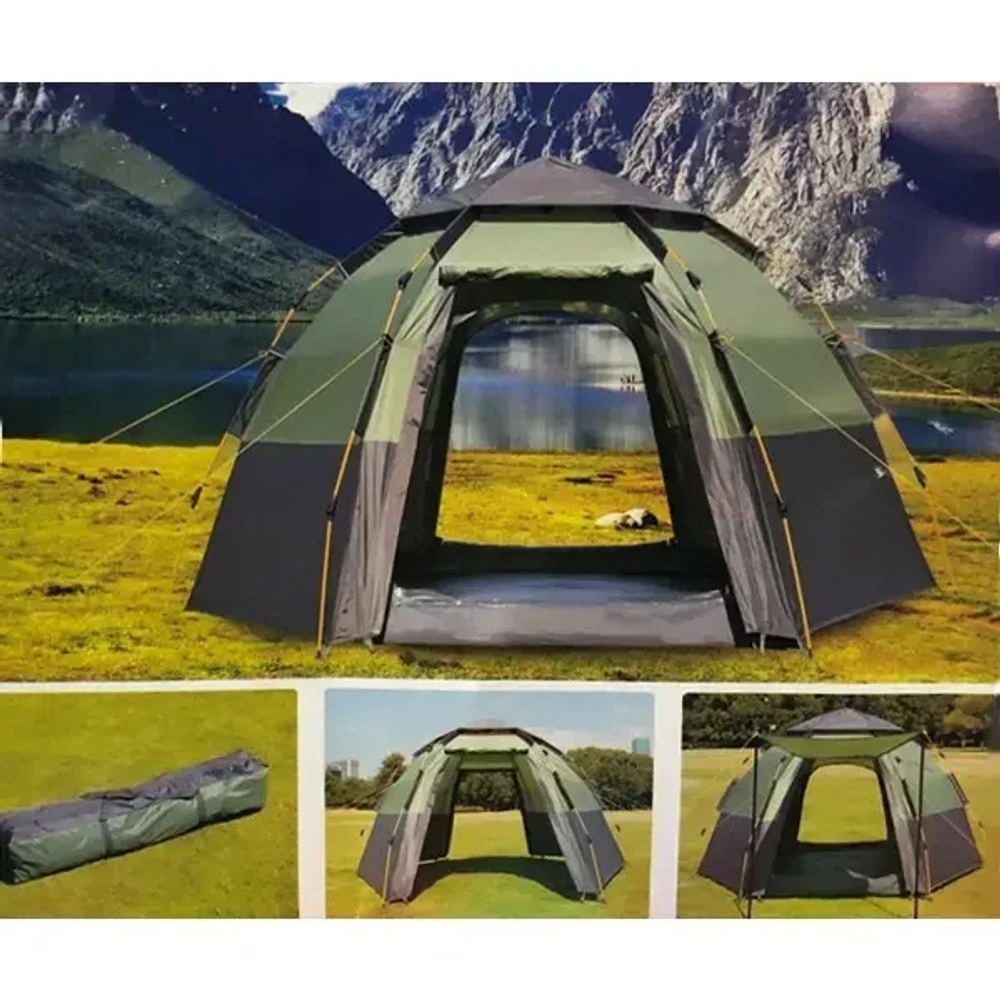 Палатка туристическая Печора-4 двухслойная, зонтичного типа, 280*280*160 см