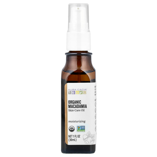 Aura Cacia, масло для ухода за кожей, органическая макадамия, 30 мл (1 жидк. унция)